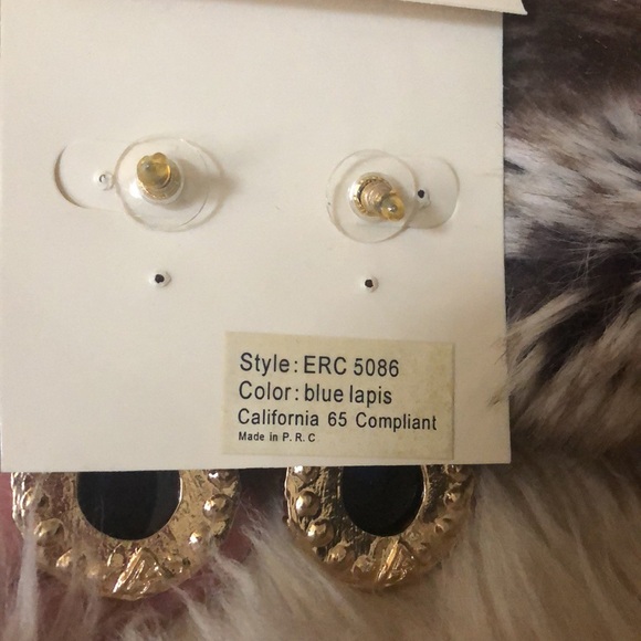 AMRITA SINGH blue lapis earrings - Picture 3 of 5